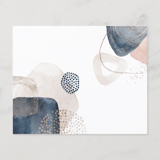 Abstrakte Ankündigung zur Änderung der Adresse (Rückseite)