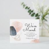 Abstrakte Ankündigung zur Änderung der Adresse (Stehend Vorderseite)