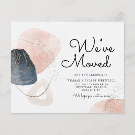 Abstrakte Ankündigung zur Änderung der Adresse