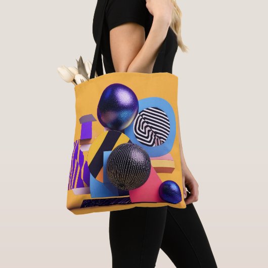 Abstrakte Anordnung mit farbigen Kugeln Tasche (Von Nahem)