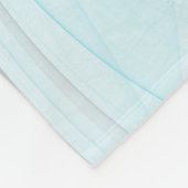 Abstrakte Anthrazitgraue blaue moderne Fraktal-Kun Fleecedecke (Ecke)