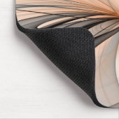 Abstrakte Anthrazitgraue Sienna Moderne Fractal-Ku Mousepad (Ecke)