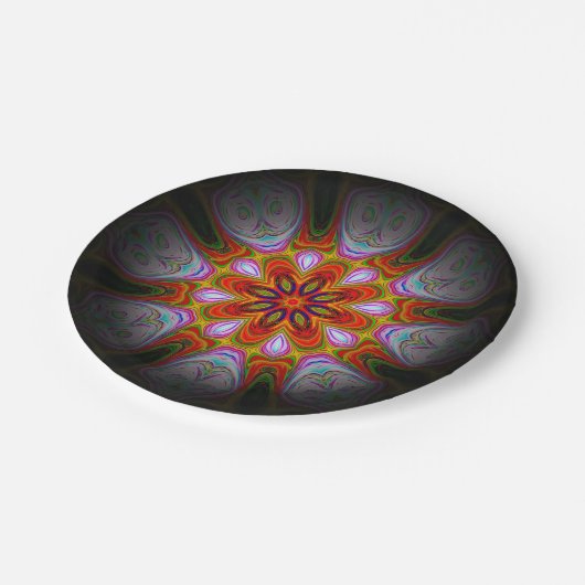 Abstrakte Antike Art-18434 Pappteller (Schrägansicht)