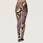 Abstrakte antike Orientalisch-Rug-Design-Leggings Leggings (Rückseite)