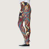 Abstrakte antike Orientalisch-Rug-Design-Leggings Leggings (Links)