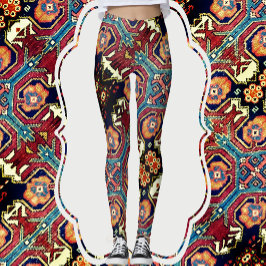 Abstrakte antike Orientalisch-Rug-Design-Leggings Leggings