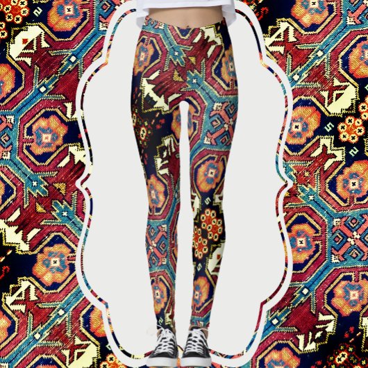 Abstrakte antike Orientalisch-Rug-Design-Leggings Leggings