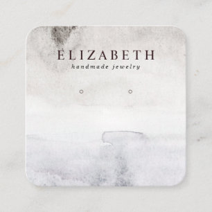 Abstrakte Anzeige der Wasserfarbe Quadratische Visitenkarte