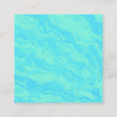 Abstrakte Anzeigetafel für grüne Ohrringe Quadratische Visitenkarte (Rückseite)