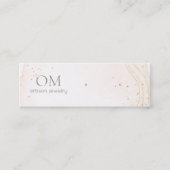 Abstrakte Anzeigetafel mit weichem Wasserfarben (Z Mini Visitenkarte (Vorderseite)