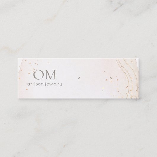 Abstrakte Anzeigetafel mit weichem Wasserfarben (Z Mini Visitenkarte (Vorderseite)