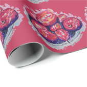 Abstrakte Äpfel Geschenkpapier (Rolleneckpunkt)