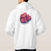 Abstrakte Äpfel Hoodie (Rückseite)