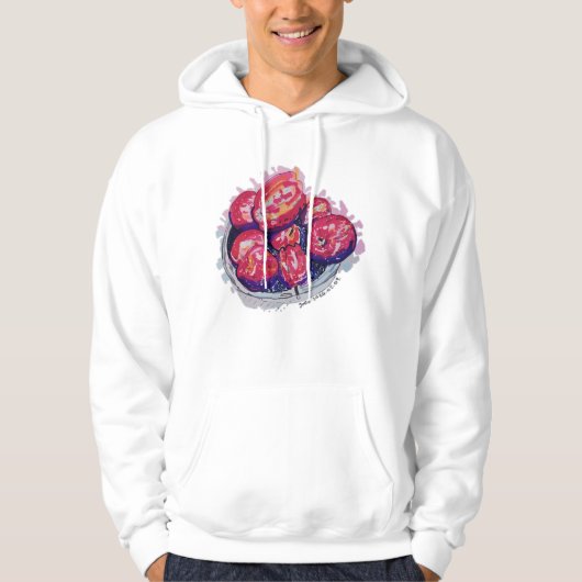 Abstrakte Äpfel Hoodie (Vorderseite)