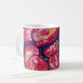 Abstrakte Äpfel Kaffeetasse (Vorderseite Links)