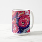 Abstrakte Äpfel Kaffeetasse (VorderseiteRechts)
