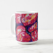 Abstrakte Äpfel Kaffeetasse (Vorderseite Links)