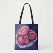 Abstrakte Äpfel Tasche (Vorderseite)