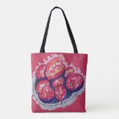 Abstrakte Äpfel Tasche (Rückseite)