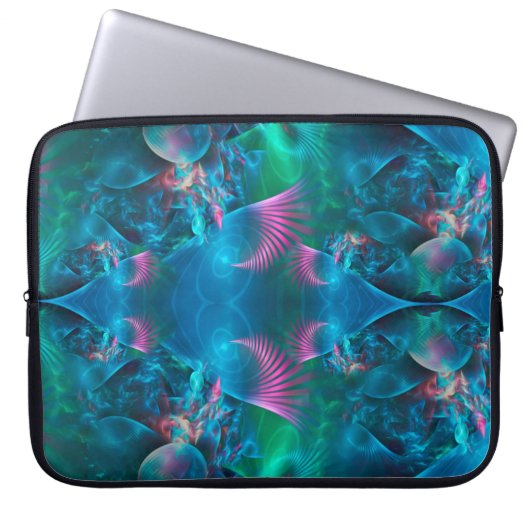 Abstrakte Apophyse Fraktal III Laptopschutzhülle (Vorderseite)