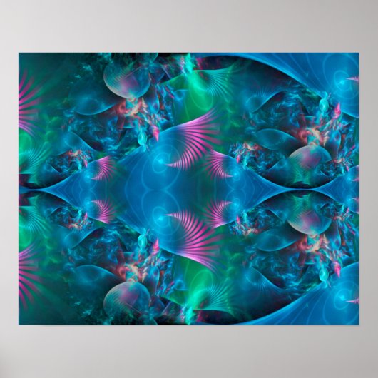 Abstrakte Apophyse Fraktal III Poster (Vorne)
