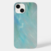 Abstrakte Aqua-aquamarine Acrylmalerei Case-Mate iPhone Hülle (Rückseite)