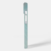 Abstrakte Aqua-aquamarine Acrylmalerei Case-Mate iPhone Hülle (Rückseite / Links)