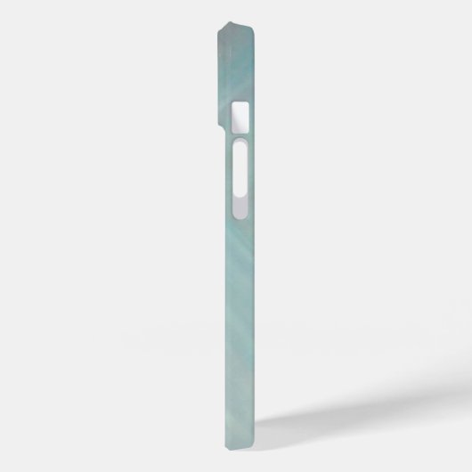 Abstrakte Aqua-aquamarine Acrylmalerei Case-Mate iPhone Hülle (Rückseite / Links)