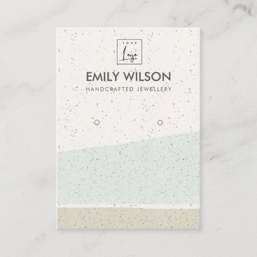 ABSTRAKTE AQUA-KERAMIK WÄHRT ERNEUTES DISPLAY-LOGO VISITENKARTE (Vorderseite)