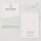 ABSTRAKTE AQUA-KERAMIK WÄHRT ERNEUTES DISPLAY-LOGO VISITENKARTE (Vorne/Hinten)