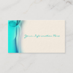 Abstrakte Aqua Smoke Business Cards Visitenkarte