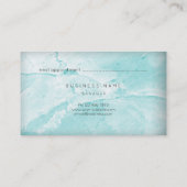 Abstrakte Aqua Tiffany Marbella Karte Gold (Rückseite)