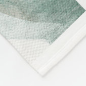 Abstrakte Aquamarine Grüntechnik Fleecedecke (Ecke)