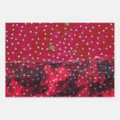 Abstrakte Aquamarine Rote Orange Confetti Weihnach Geschenkpapier Set (Vorderseite 2)