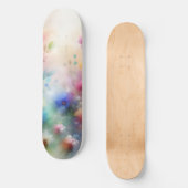 Abstrakte Aquarell-Blumen-Skateboard Skateboard (Vorderseite)