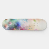 Abstrakte Aquarell-Blumen-Skateboard Skateboard (Horizontal)