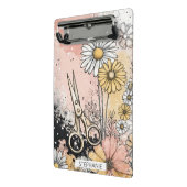 Abstrakte Aquarell-Blumenkunst Mini Klemmbrett (Gewinkelt2)