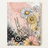 Abstrakte Aquarell-Blumenkunst Planer (Rückseite)