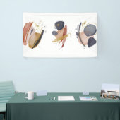 Abstrakte Aquarell-Elemente Banner (Messeveranstaltung)