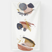 Abstrakte Aquarell-Elemente Banner (Vertikal)