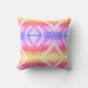 Abstrakte Aquarell-Geometrie-Muster  Kissen