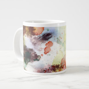 Abstrakte Aquarell-Grunge-Textur mit Farbe Jumbo-Tasse