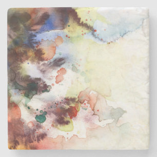 Abstrakte Aquarell-Grunge-Textur mit Farbe Steinuntersetzer