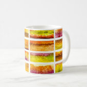Abstrakte Aquarell-Herbstlandschaft Farben Kaffeetasse (VorderseiteRechts)