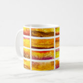 Abstrakte Aquarell-Herbstlandschaft Farben Kaffeetasse (Vorderseite Links)