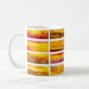 Abstrakte Aquarell-Herbstlandschaft Farben Kaffeetasse