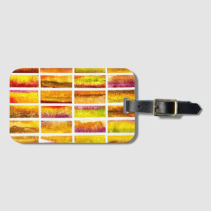 Abstrakte Aquarell-Herbstlandschaftsfarben Gepäckanhänger