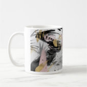 Abstrakte Aquarell-II-Tasse Kaffeetasse (Links)