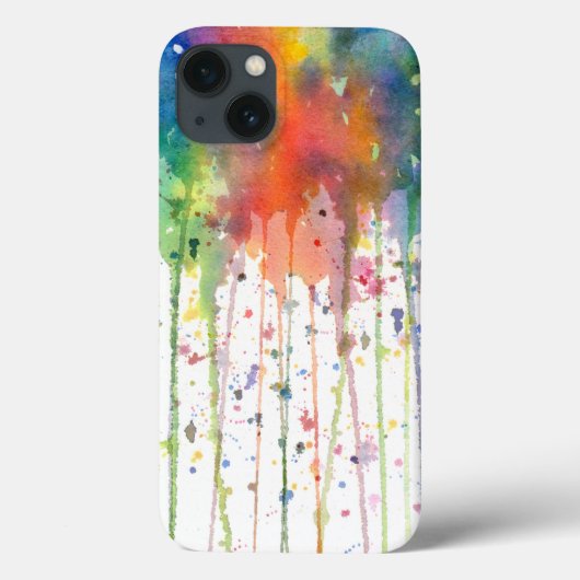 Abstrakte Aquarell-Kunst mit Tropfen Case-Mate iPhone Hülle (Rückseite)