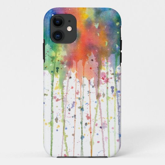 Abstrakte Aquarell-Kunst mit Tropfen Case-Mate iPhone Hülle (Rückseite)